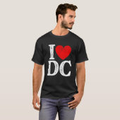 T-shirt I Heart Love Dc Washington D C Souvenir désorganis (Devant entier)