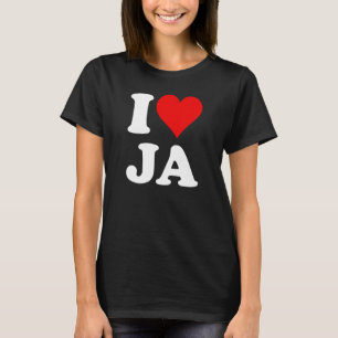 T-shirt I Heart Love Ja 1