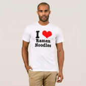 T-shirt I HEART (LOVE) nouilles ramen (Devant entier)