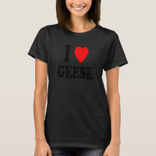 T-shirt I Heart Love Oies Favori Migration des oiseaux d'a