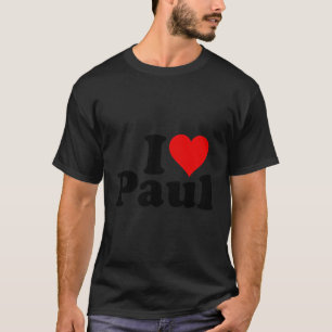 T-shirt I Heart Love Paul