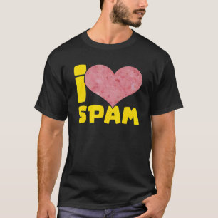 T-shirt I Heart Love Spam Canned Cooked Pork Food Spam