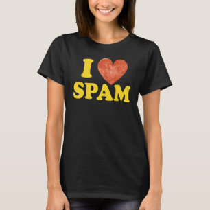 T-shirt I Heart Love Spam Canned Cooked Pork Food Spam
