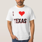 T-shirt I Heart (Love) Texas (Devant)