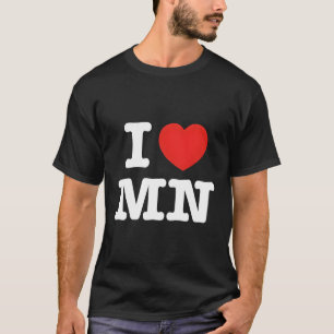 T-shirt I Heart Minnesota Mn Love