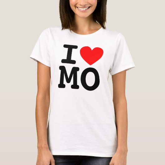 T-shirt I Heart MO Chemise (Devant)