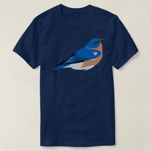 T-shirt I Heart my Eastern Bluebird (Design devant)