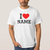 T-shirt I Heart Name (Devant)