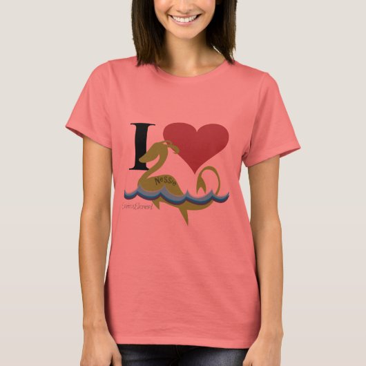 T-shirt I Heart Nessie (Devant)