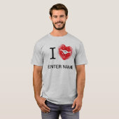 T-shirt I_HEART___ (nom d'insertion) (Devant entier)
