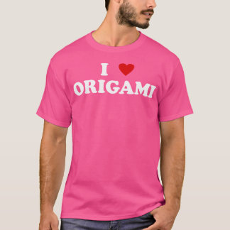 T-shirt I Heart Origami Artist Papier Plier - I Love Orig