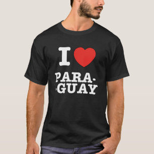 T-shirt I Heart Paraguay South America Love