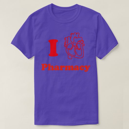 T-shirt I Heart Pharmacy 1 (Design devant)