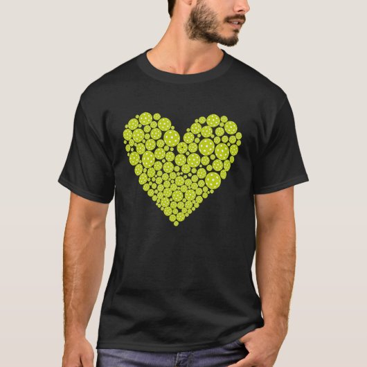 T-shirt I Heart Pickleball (Devant)