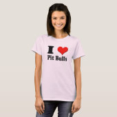 T-shirt I Heart Pit Bulls Tee (Devant entier)