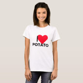 T-shirt I Heart Potato (Devant entier)
