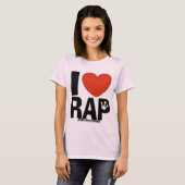 T-shirt I Heart Rap (Devant entier)
