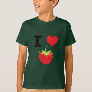 T-shirt I Heart Raspberries