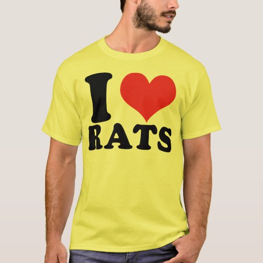 T-shirt I Heart Rats Basic (Devant)