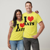 T-shirt I Heart Rats Basic (Unisexe)