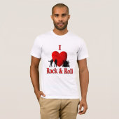 T-shirt I Heart Rock & Roll (Devant entier)