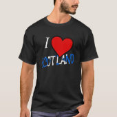 T-shirt I Heart Scotland superposition mccnt (Devant)