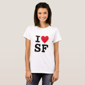 T-shirt I Heart SF Monogramme (Devant entier)
