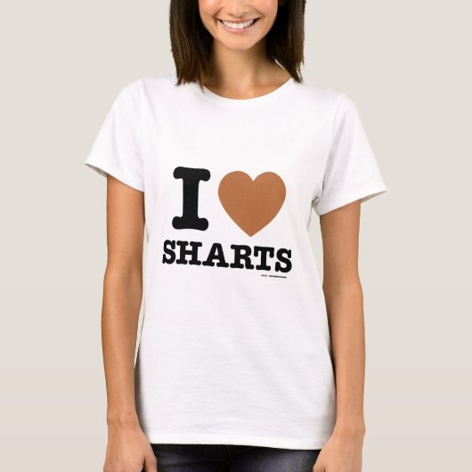 T-shirt I Heart Sharts (Devant)