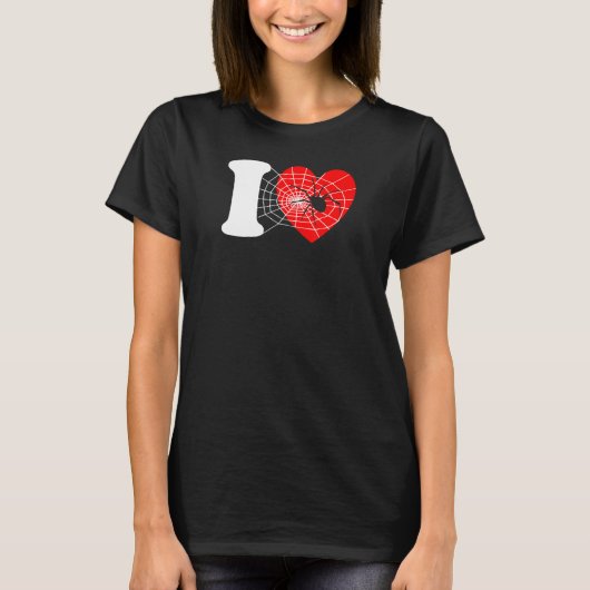 T-shirt I Heart Spiders - Funny I Love Spiders, Funny Spid (Devant)