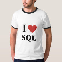 T-shirt I Heart SQL