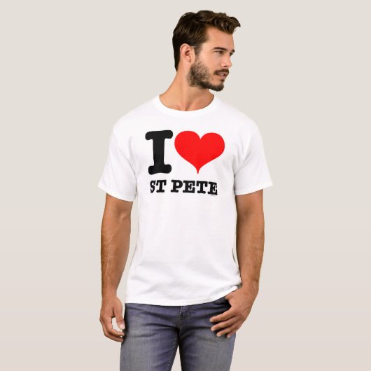 T-shirt I Heart St Pete (Devant entier)