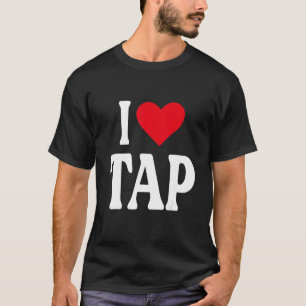 T-shirt I Heart Tap avec coeur rouge I love Tap