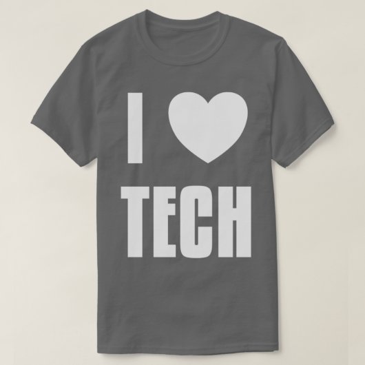 T-shirt I Heart Tech (Design devant)