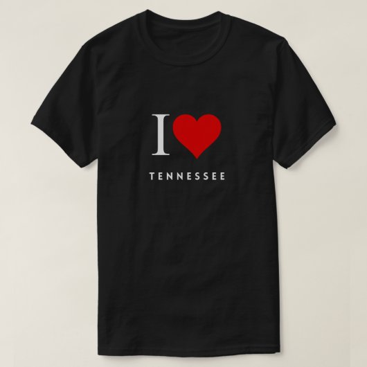 T-shirt I Heart Tennessee blk Mens (Design devant)