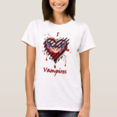 T-shirt I Heart Vampires (Devant)