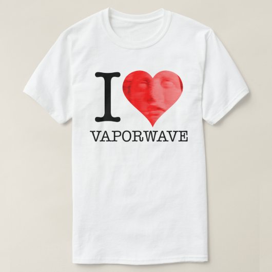 T-shirt I Heart Vaporwave (Design devant)