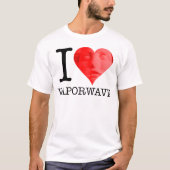 T-shirt I Heart Vaporwave (Devant)