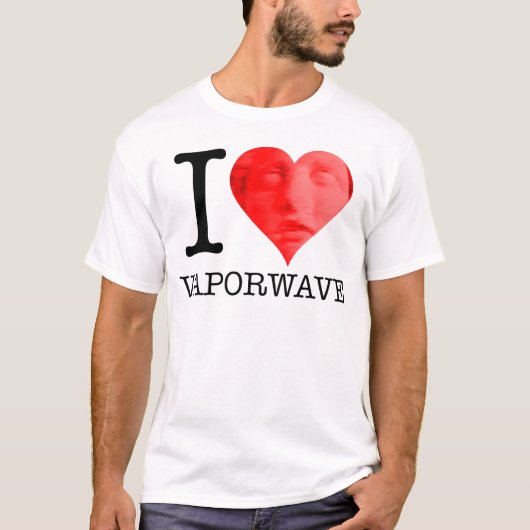 T-shirt I Heart Vaporwave (Devant)