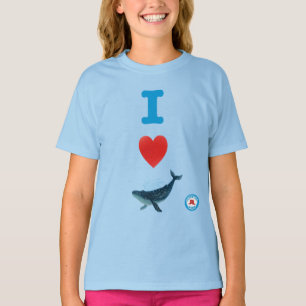 T-shirt I Heart Whales Girls