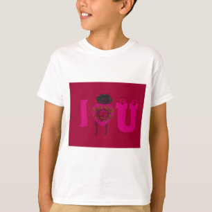 T-shirt I Heart You Nakupenda Sana Heureuse Sainte-Valenti