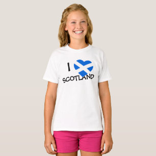 T-shirt I Heartflag Scotland Girls cn