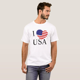 T-shirt I Heartflag USA Mens cn