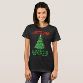 T-shirt I Identify As A Christmas Tree Lit On The Outside  (Devant entier)