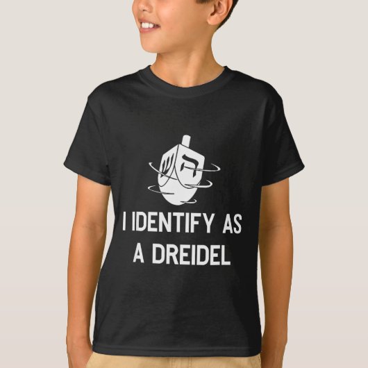 T-shirt I Identify As A Dreidel Funny Hanukkah Gelt Menora (Devant)