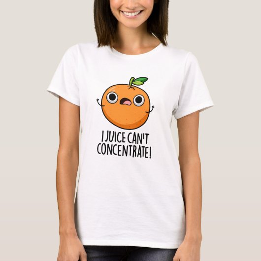 T-shirt I Jus ne peut pas se concentrer mignonne Pun orang (Devant)