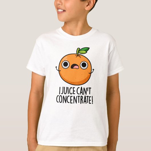 T-shirt I Jus ne peut pas se concentrer mignonne Pun orang (Devant)