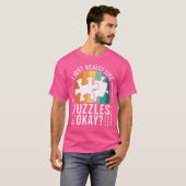 T-shirt I Just Like Puzzles Puzzler Funny Jigsaw Puzzle (Devant entier)