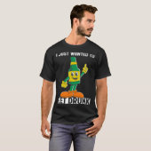 T-shirt I Just Wanted To Get Drunk Beer St Patrick s Day L (Devant entier)