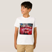 T-shirt "I Know What I Love" - Design à thème Apple (Devant entier)