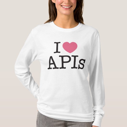T-shirt I la chemise des longues femmes de douille d'api (Devant)